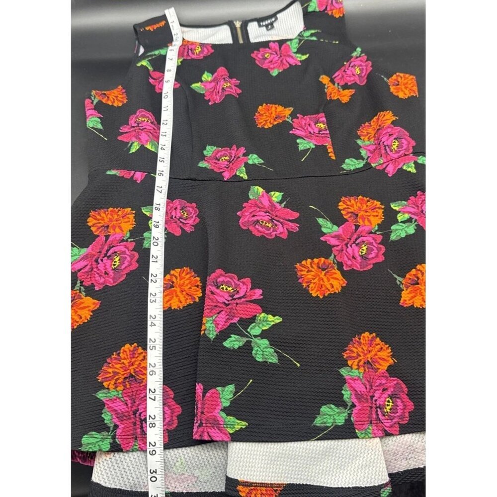 TORRID Women’s Colorful Floral High Low Zip Back Sleeveless Blouse Top Sz 2X - Picture 8 of 10
